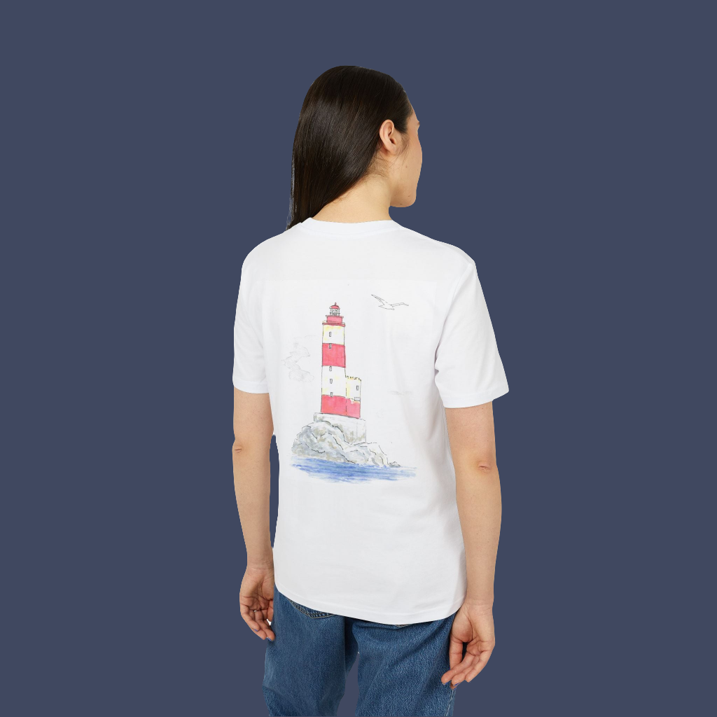 Camiseta  Premium Orgánica Faro Costa Vasca - Unisex | AUNTI
