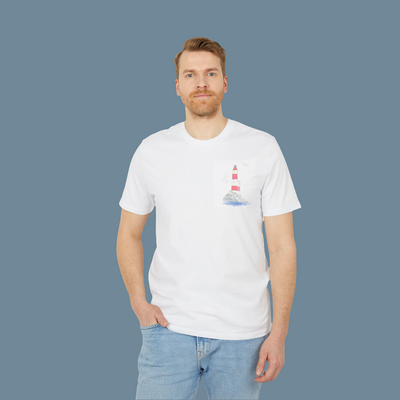 Camiseta  Premium Orgánica Faro Costa Vasca - Unisex | AUNTI