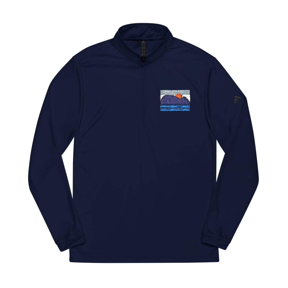 Men's 1/4-Zip Sweatshirt with Embroidery | Adidas®