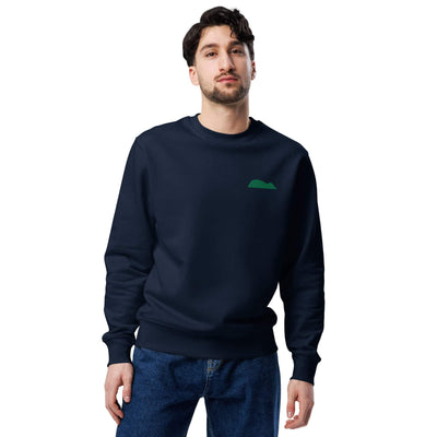 Eco Unisex Sweatshirt Green Embroidery Ratón Getaria 