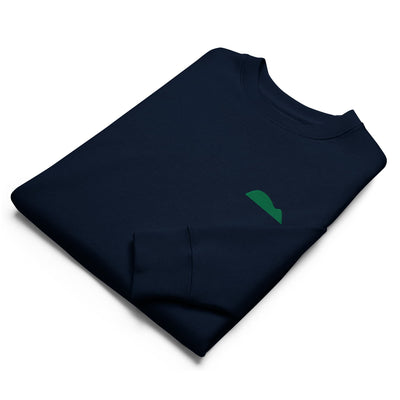 Eco Unisex Sweatshirt Green Embroidery Ratón Getaria 