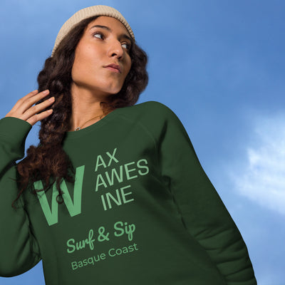 Sudadera Premium Orgánica Sostenible Wax, Waves & Wine | AUNTI