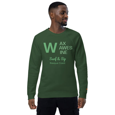 Sudadera Premium Orgánica Sostenible Wax, Waves & Wine | AUNTI