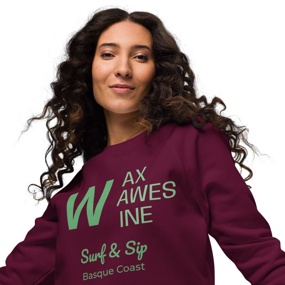 Sudadera Premium Orgánica Sostenible Wax, Waves & Wine | AUNTI
