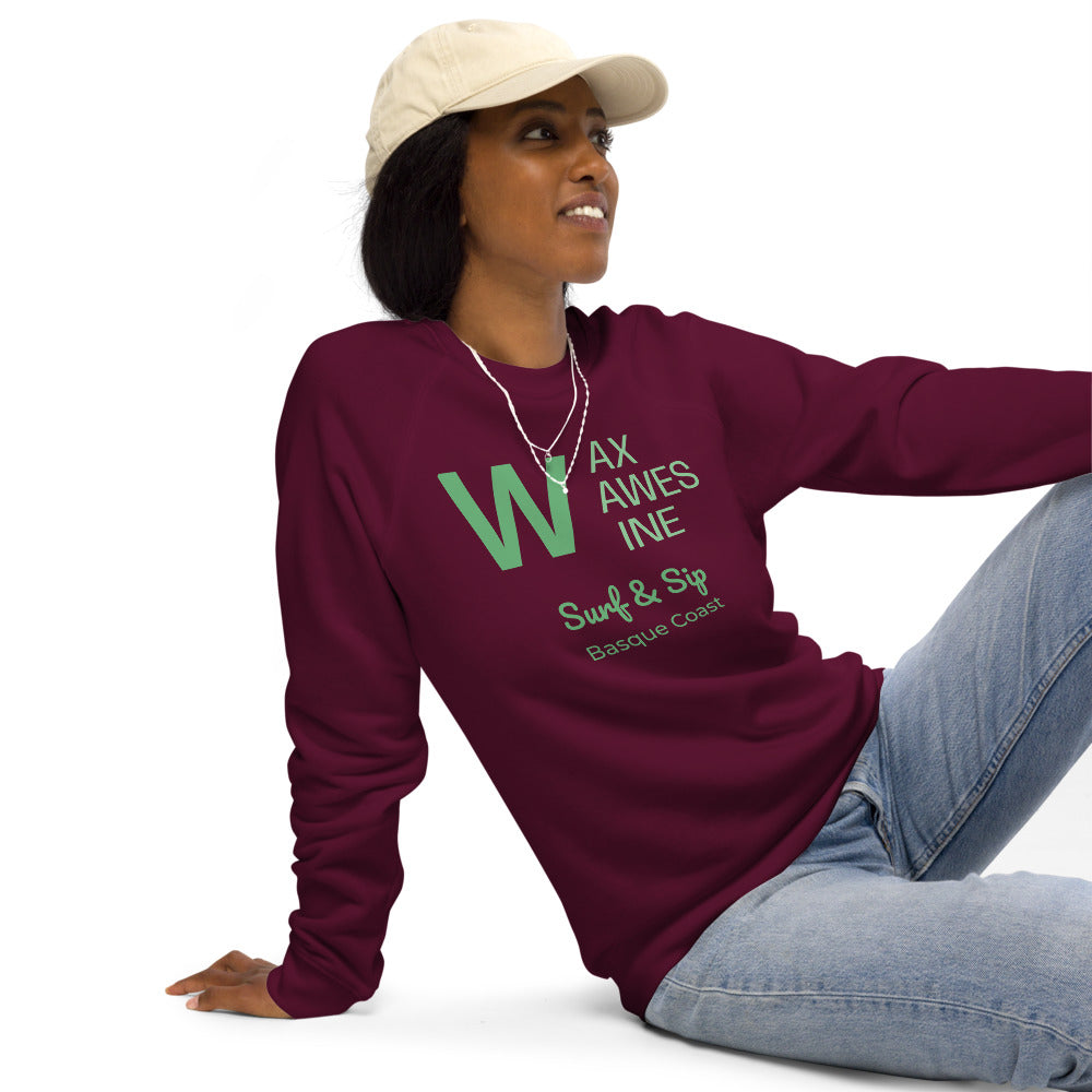 Sudadera Premium Orgánica Sostenible Wax, Waves & Wine | AUNTI