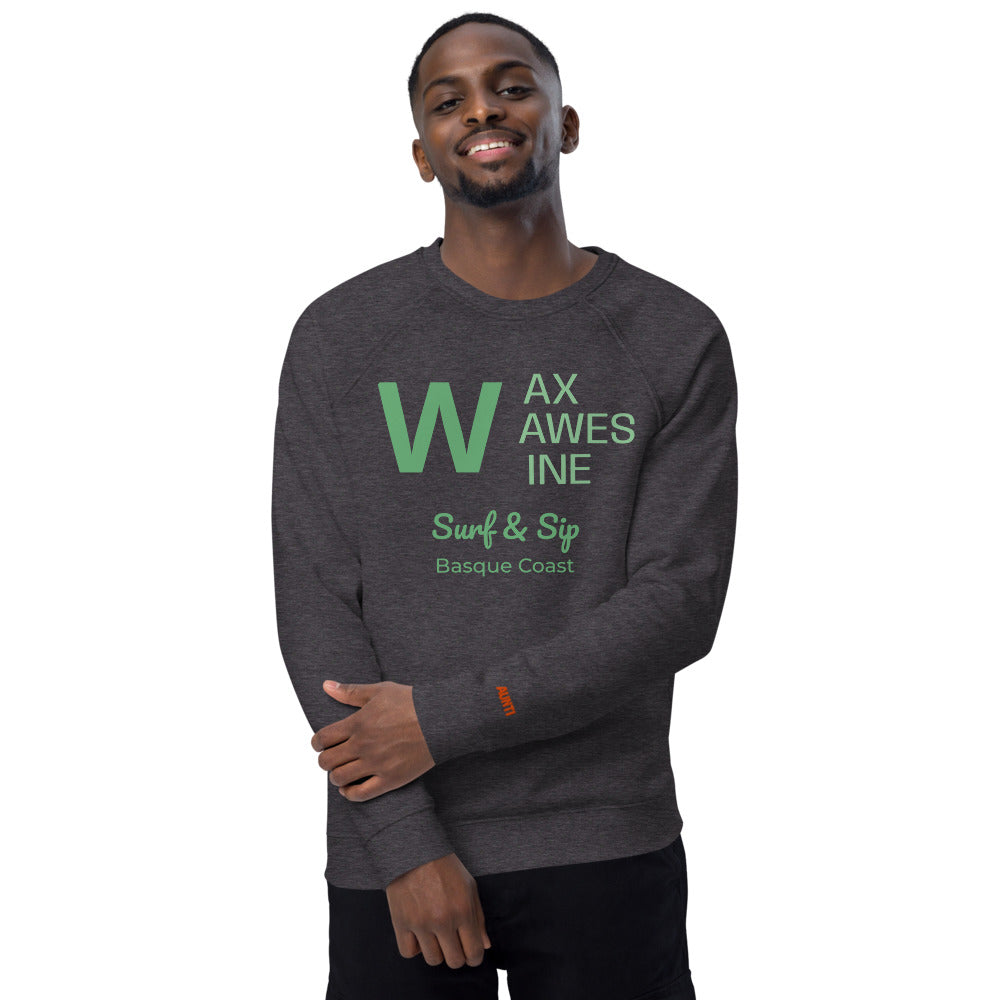 Sudadera Premium Orgánica Sostenible Wax, Waves & Wine | AUNTI