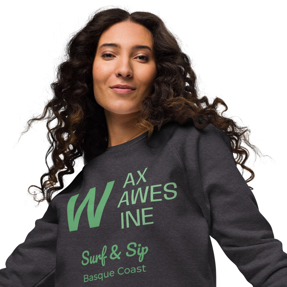 Sudadera Premium Orgánica Sostenible Wax, Waves & Wine | AUNTI