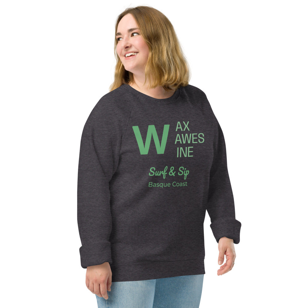 Sudadera Premium Orgánica Sostenible Wax, Waves & Wine | AUNTI